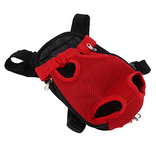 Verstellbarer Hundetrage- mit Netzgewebe, Faltbarer Brust-Wanderrucksack Haustier-Tragerucksack Katzen Vordertasche Reisetasche Haustierbeine Brustrucksack (L) von Cocoarm