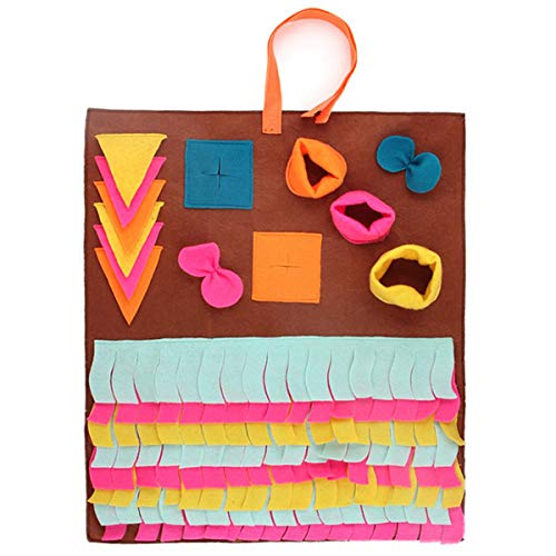 Cocolook Haustier Hund Snuffle Mat Nose Arbeit Pad Feeding Matte waschbar Pet Sniffing Trainingsdecke Abnehmbare Fleece-Pads für Hunde Welpen C 50x45cm Cocolook Haustier Hund Snuffle Mat Nose Arbeit Pad Feeding Matte waschbar Pet Sniffing Trainingsdecke Abnehmbare Fleece-Pads für Hunde Welpen C 50x45cm von Cocolook