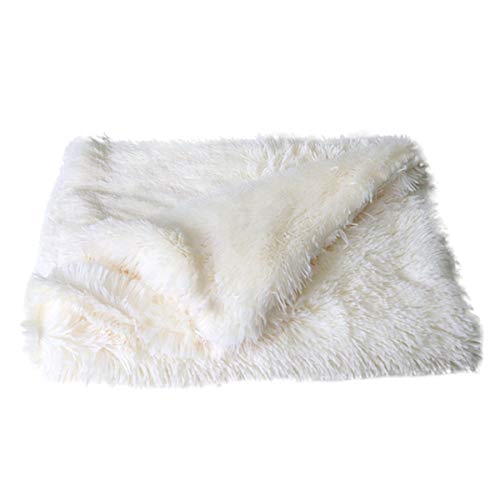 Cocolook Haustiere Soft Velvet Decke Warm Fluffy Schlafen Double Layer-Matte für Small Medium Large Hunde Blau,S von Cocolook