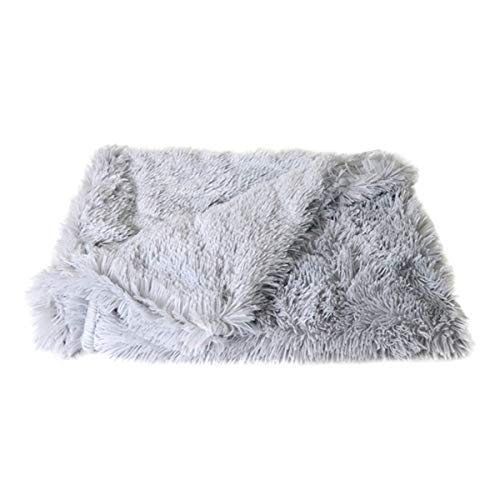 Cocolook Haustiere Soft Velvet Decke Warm Fluffy Schlafen Double Layer-Matte für Small Medium Large Hunde Grau,S von Cocolook