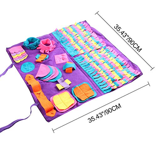 Cocolook Hündchen Snuffle Mat Katzen-Haustier-Sniffing Trainings Pad Puppy Activity Trainingsdecke Abnehmbare Fleece-Pads EIN 90X90cm Cocolook Hündchen Snuffle Mat Katzen-Haustier-Sniffing Trainings Pad Puppy Activity Trainingsdecke Abnehmbare Fleece-Pads EIN 90X90cm von Cocolook