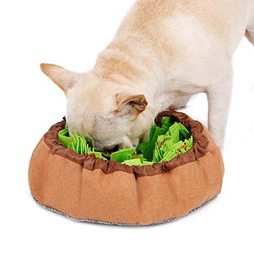 Cocolook Hündchen Snuffle Mat Katzen-Haustier-Sniffing Trainings Pad Puppy Activity Trainingsdecke Abnehmbare Fleece-Pads Rose Farbe von Cocolook