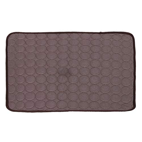 Cocolook Hundematte haustieresabkühlendes Eismatte Breathable Haustier-Hundebett-Katze-Hundeschlafdecke Matratze Sofakissen für Kennel Bett Cage Kaffee,M von Cocolook