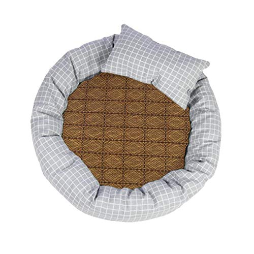Cocolook Round-Haustier-Bett Warm Haus Cat Soft-Pet Products Plaid Haus für Hund Haustier-Kissen Kühlhundekissen Waschbare Welpen Bett Grau mit Matte,M 45x35x13cm Cocolook Round-Haustier-Bett Warm Haus Cat Soft-Pet Products Plaid Haus für Hund Haustier-Kissen Kühlhundekissen Waschbare Welpen Bett Grau mit Matte,M 45x35x13cm von Cocolook