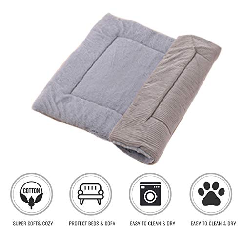 Knochen-Haustier-Bett-warme Haustier-Bettwäsche für Small Medium Large Dog Soft-Haustier-Bett für Hunde Waschbar Haus-Katze-Welpen Cotton Kennel Wash Corduroy Grau,90x75cm Knochen-Haustier-Bett-warme Haustier-Bettwäsche für Small Medium Large Dog Soft-Haustier-Bett für Hunde Waschbar Haus-Katze-Welpen Cotton Kennel Wash Corduroy Grau,90x75cm von Cocolook