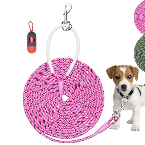 Codepets Leichte Nylon-Trainingsleine, 90 x 0,6 cm, Rosa mit bequemem Silikongriff, hochreflektierend, kein Verheddern, für Hunde, Katzen, Spaziergänge, Camping, Hinterhof. Codepets Leichte Nylon-Trainingsleine, 90 x 0,6 cm, Rosa mit bequemem Silikongriff, hochreflektierend, kein Verheddern, für Hunde, Katzen, Spaziergänge, Camping, Hinterhof. von Codepets