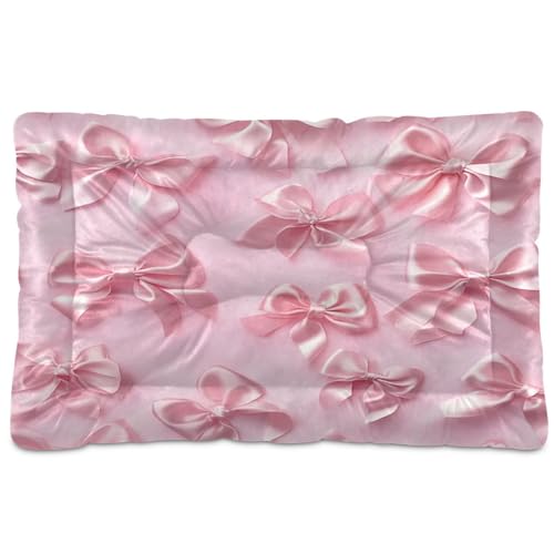 Coikll Haustierbett-Matte mit rutschfester Unterseite, maschinenwaschbar, 61 x 45,7 cm, Rosa von Coikll