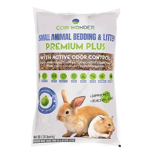 Coir Wonder Kleintierstreu & Streu – 20 Liter – mit Aktivkohle Geruchskontrolle – Kokospäne Substrat für Kaninchen, Hamster – Reptilien-Terrarium für Schlangen, Drachenechsen & Schildkröte, Coir Wonder Kleintierstreu & Streu – 20 Liter – mit Aktivkohle Geruchskontrolle – Kokospäne Substrat für Kaninchen, Hamster – Reptilien-Terrarium für Schlangen, Drachenechsen & Schildkröte, von Coir Wonder