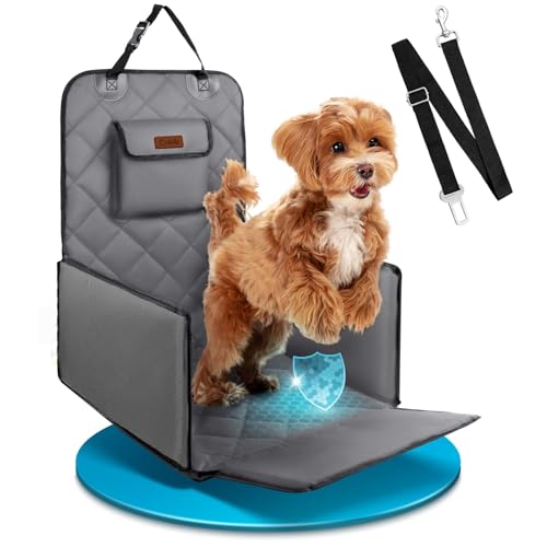 Cokiki Hunde-Autositze für kleine Hunde, abnehmbar, faltbar, Hundeerhöhung unter 12,7 kg, Haustier-, Katzen-, Autositz, Reisebett mit verstellbaren Gurten und Aufbewahrungstaschen, Grau Cokiki Hunde-Autositze für kleine Hunde, abnehmbar, faltbar, Hundeerhöhung unter 12,7 kg, Haustier-, Katzen-, Autositz, Reisebett mit verstellbaren Gurten und Aufbewahrungstaschen, Grau von Cokiki