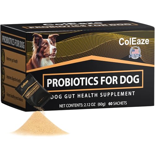 ColEaze Hundeprobiotikum Pulver - Verdauungsergänzungsmittel für Hunde - unterstützt die Verdauungsgesundheit - 60 Portionen * 2 Packungen ColEaze Hundeprobiotikum Pulver - Verdauungsergänzungsmittel für Hunde - unterstützt die Verdauungsgesundheit - 60 Portionen * 2 Packungen von ColEaze