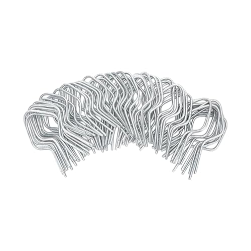 Colcolo 100 pcs Drahtzaun Clips verzinkter Stahl Bequeme robuste Zaunclips Multifunktional tragbare professionelle Kabelbindungen, Quadrat von Colcolo