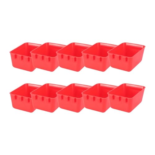 Colcolo 10x Pet Bird Parrot Feeder Futterbehälter Multifunktionales kompaktes Hühnchen -Fütterungsfutter für Igelhogs Hamster Colcolo 10x Pet Bird Parrot Feeder Futterbehälter Multifunktionales kompaktes Hühnchen -Fütterungsfutter für Igelhogs Hamster von Colcolo