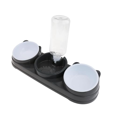 Colcolo 3-in-1-Katzen-Set, Futternäpfe, automatischer Futterspender, für Nass- und Trockenfutter, erhöhter Katzen zum Trinken und Füttern von, Grau Colcolo 3-in-1-Katzen-Set, Futternäpfe, automatischer Futterspender, für Nass- und Trockenfutter, erhöhter Katzen zum Trinken und Füttern von, Grau von Colcolo