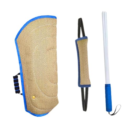 Colcolo 3-teiliges Hundebeiß-Ärmel, Hundebeiß-Trainingsset, Kauspielzeug für Heimtierbedarf, Hundetrainingsstab, Hundebeiß-Kissen zum Zerren zum Spielen, Blau Colcolo 3-teiliges Hundebeiß-Ärmel, Hundebeiß-Trainingsset, Kauspielzeug für Heimtierbedarf, Hundetrainingsstab, Hundebeiß-Kissen zum Zerren zum Spielen, Blau von Colcolo