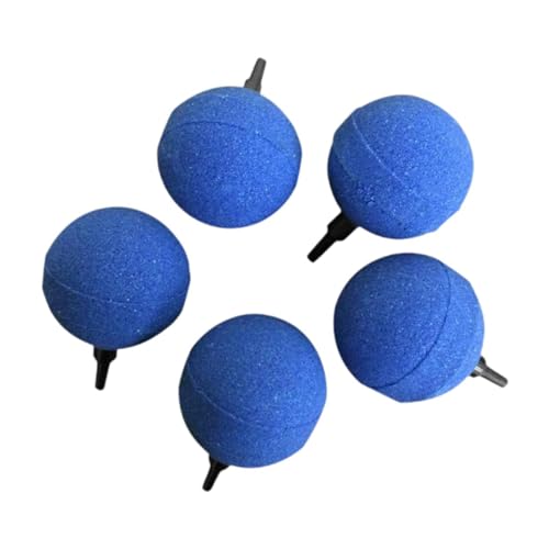 Colcolo 5 stück 50mm Aquarium Ball Luftverteiler mit 4-6mm Düse Ersatz Hohe Temperatur Sintermaterial, Blau Colcolo 5 stück 50mm Aquarium Ball Luftverteiler mit 4-6mm Düse Ersatz Hohe Temperatur Sintermaterial, Blau von Colcolo