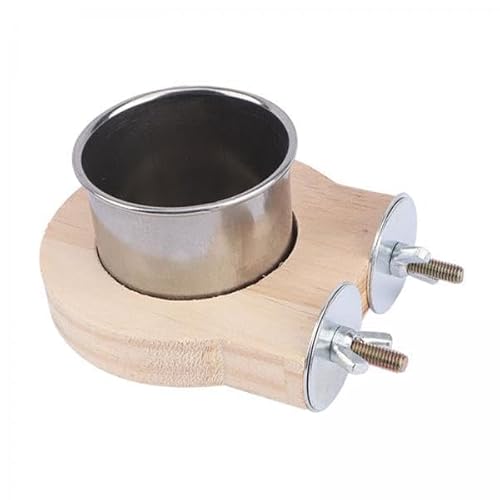 Colcolo 5X Holzbarschständer Zum Füttern Und Bewässern, Futterschale, Hängende Futternäpfe, Papageienkäfig Futterstation für Käfigzubehör, Nymphensittiche Colcolo 5X Holzbarschständer Zum Füttern Und Bewässern, Futterschale, Hängende Futternäpfe, Papageienkäfig Futterstation für Käfigzubehör, Nymphensittiche von Colcolo