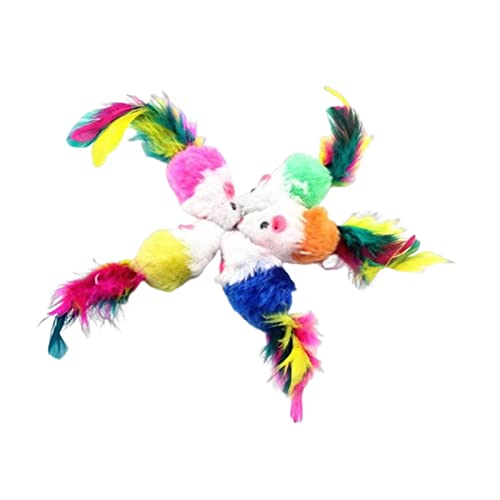5X Interaktives Mäuse-Katzenspielzeug, tragbares Katzen-Plüsch-Mäuse-Spielzeug, Heimtierbedarf, Kitty Chew Toys, Kuscheltiere, weiches Mäusespielzeug 5X Interaktives Mäuse-Katzenspielzeug, tragbares Katzen-Plüsch-Mäuse-Spielzeug, Heimtierbedarf, Kitty Chew Toys, Kuscheltiere, weiches Mäusespielzeug von Colcolo