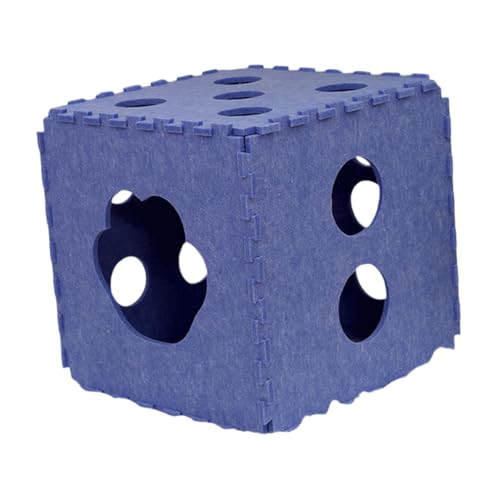 Colcolo Abnehmbares Filz-Katzenbett, Katzenversteck, Herbst-Winter-Haustier-Katzennest, Katzenhaus-Katzenbett für Kätzchen, Indoor-Katzen, Blau 40x40cm Colcolo Abnehmbares Filz-Katzenbett, Katzenversteck, Herbst-Winter-Haustier-Katzennest, Katzenhaus-Katzenbett für Kätzchen, Indoor-Katzen, Blau 40x40cm von Colcolo