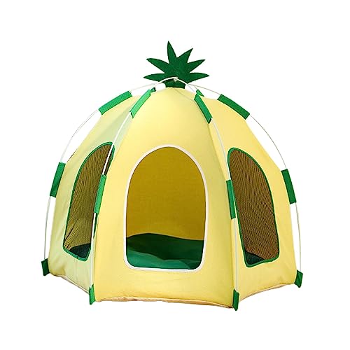 Colcolo Ananas-Katzenzelt, Hütte, tragbarer Baldachin, abnehmbar, für alle Jahreszeiten, universelles, Kätzchennest für Hunde, Colcolo Ananas-Katzenzelt, Hütte, tragbarer Baldachin, abnehmbar, für alle Jahreszeiten, universelles, Kätzchennest für Hunde, von Colcolo