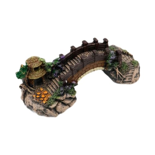 Colcolo Aquarium-Dekorationsfigur, Statue aus Kunstharz, Landschaftsbau, künstliches Brückenmodell, Brücken-Ornament für Aquarium, Wohnzimmer, S Colcolo Aquarium-Dekorationsfigur, Statue aus Kunstharz, Landschaftsbau, künstliches Brückenmodell, Brücken-Ornament für Aquarium, Wohnzimmer, S von Colcolo