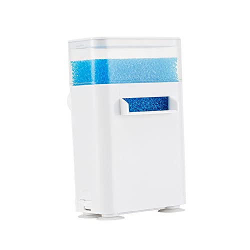 Colcolo Aquarium-Filter, Wasseraufbereitung, niedriger Wasserstand, Wasserfall, Zucht, Braten, Betta, leise Luftpumpe, Filterausrüstung für Aquarium-Zubehör, 2,5 W Doppelfilter von Colcolo