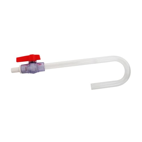 Colcolo Aquarium Wasserfüllers Rohr Fisch Wasserfüller Rohr Ellbogen Rohr Fischtank Wasserwechsler Teile Zubehör Wasserfüllerrohr, Klar, 16 Mm von Colcolo