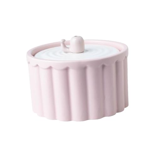 Colcolo Automatischer Trinkbrunnen für Haustiere, Wasserspender für Hunde, kein Auslaufen, mit Filter, automatische Abschaltung, 1 l (33,8), verhindert, ROSA von Colcolo