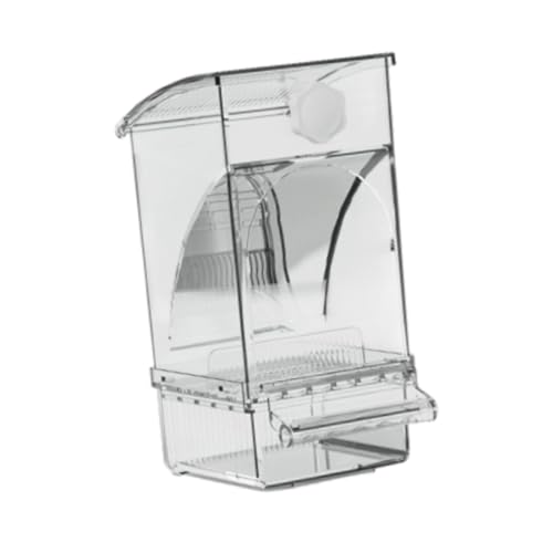 Colcolo Automatischer Vogelfutterleiter, Soldat behandelt Samenbehälter, robuste, Vogelkäfigzubehör Papageien -Feeder -Vogelkäfig -Feeder für Wellensittiche, Klar von Colcolo
