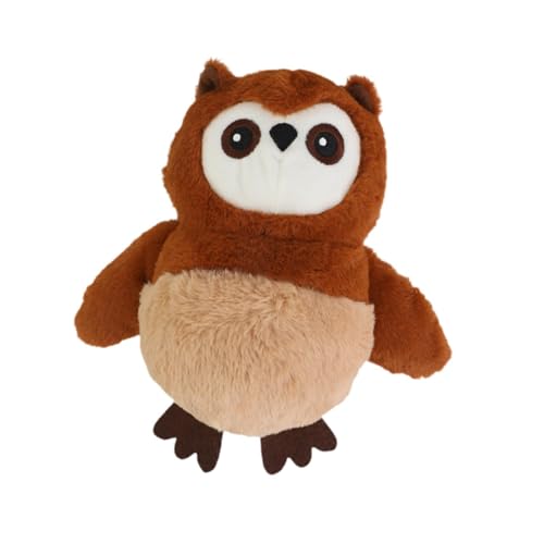 Colcolo Bewegliches Quietschspielzeug für Hunde, Plüsch, interaktives Hundespielzeug, Trainingston, Geburtstagsgeschenk, süß für kleine und mittelgroße Hunde, Eule 24cmx24cm Colcolo Bewegliches Quietschspielzeug für Hunde, Plüsch, interaktives Hundespielzeug, Trainingston, Geburtstagsgeschenk, süß für kleine und mittelgroße Hunde, Eule 24cmx24cm von Colcolo