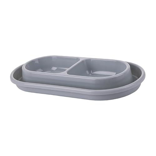 Colcolo Cat Food and Water Bowl Set, Haustierfutterautomaten, Out, Grau, L von Colcolo