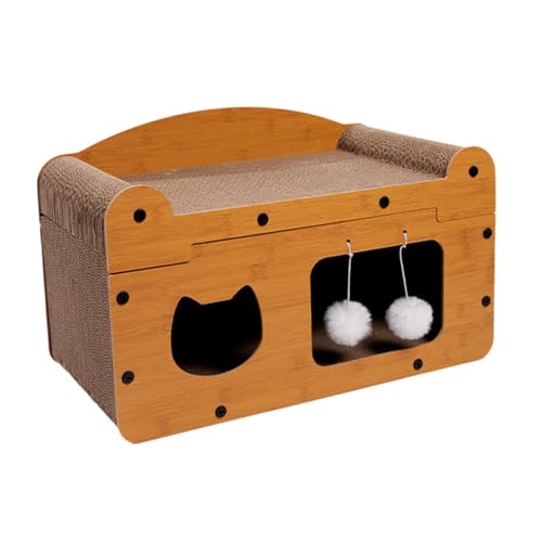 Colcolo Cat Wellrugated House Lounge Bett Aktivität Center Möbel Beschützer tragen resistente Kratzer -Pad -Spielzeugkratzpolsterhaus Colcolo Cat Wellrugated House Lounge Bett Aktivität Center Möbel Beschützer tragen resistente Kratzer -Pad -Spielzeugkratzpolsterhaus von Colcolo