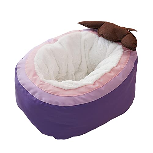 Colcolo Cave Pet Bed Cat Waschbare Hütte, rutschfestes, selbstwärmendes Hundezelt, warme Hausdecke, Kissen zum Schlafen Kätzchen, beruhigend, 65 x von Colcolo