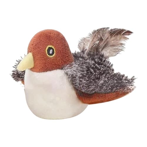 Colcolo Chirping Bird Cat Toy, interaktives Katzenspielzeug, Plüschspielzeug lebensechte lustige süße Flappflapper -Simulation für Kätzchen Kitty -Übung, Brauner Vogel Colcolo Chirping Bird Cat Toy, interaktives Katzenspielzeug, Plüschspielzeug lebensechte lustige süße Flappflapper -Simulation für Kätzchen Kitty -Übung, Brauner Vogel von Colcolo