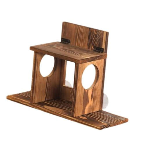 Colcolo Eichhörnchen -Feeder Multi Picknicktisch mit großer Kapazität Futtermittel Feeder Squirrel Feeder Box Holzverzier für Haus Hinterhof von Colcolo