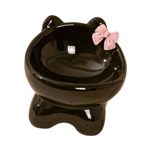 Colcolo Erhöhter Futternapf für Katzen, geneigter erhöhter Katzennapf, geneigter erhöhter Futter- und Wassernapf, erhöhter Katzennapf für den Innenbereich, Schwarz Colcolo Erhöhter Futternapf für Katzen, geneigter erhöhter Katzennapf, geneigter erhöhter Futter- und Wassernapf, erhöhter Katzennapf für den Innenbereich, Schwarz von Colcolo