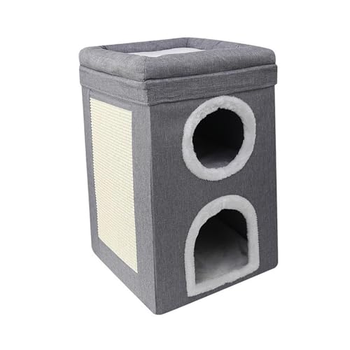 Colcolo Faltbares Katzenbett, Katzenkratzbrett, Schleifklaue, multifunktionales Nest, Katzenhaus, Katzenversteck zum Schlafen, Spielen, Klettern Colcolo Faltbares Katzenbett, Katzenkratzbrett, Schleifklaue, multifunktionales Nest, Katzenhaus, Katzenversteck zum Schlafen, Spielen, Klettern von Colcolo