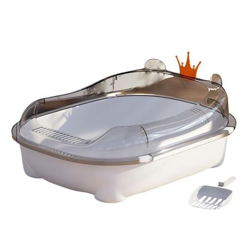 Colcolo Große offene Katzentoilette, Katzentoilette, Katzenstreubecken, Katzensandkasten, hohe Seiten, halbgeschlossene Katzentoilette, Katzentoilette, Weiß Colcolo Große offene Katzentoilette, Katzentoilette, Katzenstreubecken, Katzensandkasten, hohe Seiten, halbgeschlossene Katzentoilette, Katzentoilette, Weiß von Colcolo