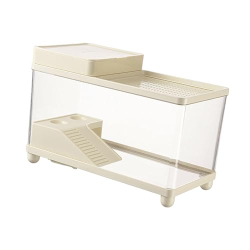 Colcolo Großes Schildkrötenbecken, Lebensraum für Schildkröten, transparentes Terrarium, Aquarium für Landschildkröten, Geckos, Terrapins, Leoparden, 40 x 20, Beige Colcolo Großes Schildkrötenbecken, Lebensraum für Schildkröten, transparentes Terrarium, Aquarium für Landschildkröten, Geckos, Terrapins, Leoparden, 40 x 20, Beige von Colcolo