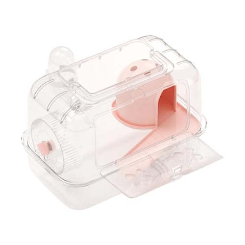 Colcolo Hamster Käfig Kleintiere Käfig tragbar mit Wasserflaschen Lebensraum Übung für Zuckergleiter Igel kleine Tiere, Transparentes Rosa Colcolo Hamster Käfig Kleintiere Käfig tragbar mit Wasserflaschen Lebensraum Übung für Zuckergleiter Igel kleine Tiere, Transparentes Rosa von Colcolo