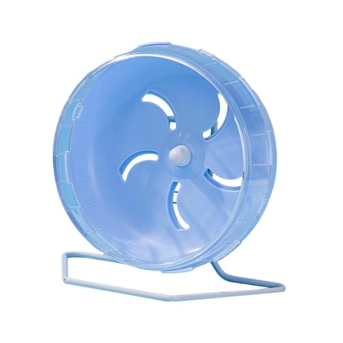 Colcolo Hamster-Übungsball mit Ständer, Hamster-Laufrad, vielseitig einsetzbar, stilvoll, 17,5 cm, Zubehör, leise, transparent, atmungsaktiv, Blau von Colcolo