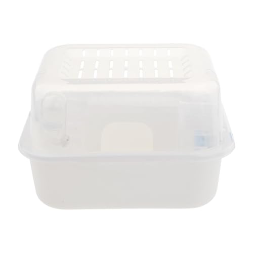 Colcolo Hamsterkäfig, Kleiner Haustierkäfig, leicht zu reinigende, atmungsaktive, multifunktionale, Lebensraumvilla für Rennmäuse, Mäuse, Meerschweinchen, Weiß von Colcolo
