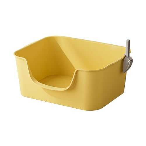 Colcolo Haustier-Katzentoilette, Katzentoilette, Haustier-Reinigungszubehör, waschbar, extra große Kätzchen-Toilette, Katzen-Toilette, Sandkasten für, Gelb Colcolo Haustier-Katzentoilette, Katzentoilette, Haustier-Reinigungszubehör, waschbar, extra große Kätzchen-Toilette, Katzen-Toilette, Sandkasten für, Gelb von Colcolo
