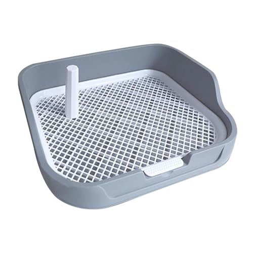 Colcolo Haustier-Trainingspads-Halter, Hundetöpfchen-Pad, Netzgitter-Toilette, Haustier-Trainingstoilette für kleine und mittelgroße Hunde, grau Colcolo Haustier-Trainingspads-Halter, Hundetöpfchen-Pad, Netzgitter-Toilette, Haustier-Trainingstoilette für kleine und mittelgroße Hunde, grau von Colcolo