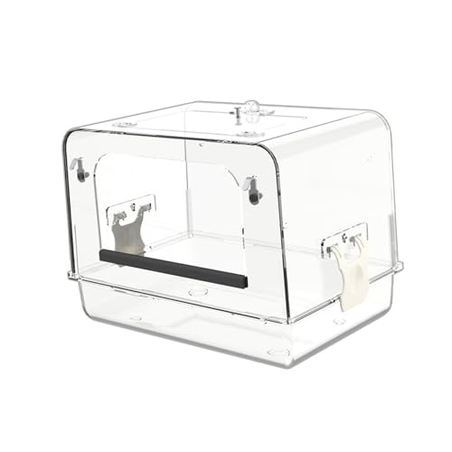 Colcolo Haustier Vogel Käfig Badebox Käfig Papagei Badewanne Vogelbad Acryl Wellensittich Sittiche Kleine Vogelkäfig Papagei Wasser Duschschüssel, Klar Colcolo Haustier Vogel Käfig Badebox Käfig Papagei Badewanne Vogelbad Acryl Wellensittich Sittiche Kleine Vogelkäfig Papagei Wasser Duschschüssel, Klar von Colcolo