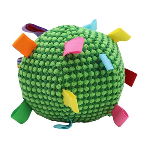Colcolo Haustierplüsch Ball Cat Pom Ball Soft Interactive Welpe Zahne Kauspielzeug Plüsch Griff Hundespielzeug für Indoor -Outdoor -Sportarten, GrÜn Colcolo Haustierplüsch Ball Cat Pom Ball Soft Interactive Welpe Zahne Kauspielzeug Plüsch Griff Hundespielzeug für Indoor -Outdoor -Sportarten, GrÜn von Colcolo