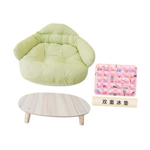 Colcolo Haustiersofa, Hundestuhl, Haustier, mittelgroß, kühle Matte, Holz, Abnehmbarer, atmungsaktiver Holzrahmen, Haustier-Schlafsofa mit Holzbeinen für Colcolo Haustiersofa, Hundestuhl, Haustier, mittelgroß, kühle Matte, Holz, Abnehmbarer, atmungsaktiver Holzrahmen, Haustier-Schlafsofa mit Holzbeinen für von Colcolo