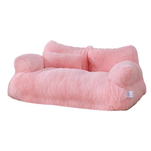 Colcolo Haustiersofa, Katzensofa, rutschfest, Haustier-Schlafsofa, Welpenhütte, bequemes Katzenschlafbett, Mini-Hundecouch-Sofa für Katzen und Hunde, ROSA von Colcolo