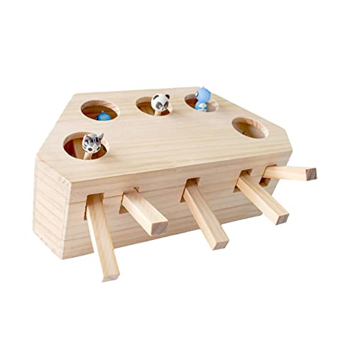 Colcolo Hölzernes Hit-Hamster-Spielzeug, das Wellpappe-Haustier-interaktives Kratzbrett-Kasten-Jagd-Spielzeug-Übungs-Fang-Training spielt, 31x22x10cm Colcolo Hölzernes Hit-Hamster-Spielzeug, das Wellpappe-Haustier-interaktives Kratzbrett-Kasten-Jagd-Spielzeug-Übungs-Fang-Training spielt, 31x22x10cm von Colcolo