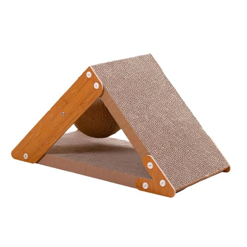 Colcolo Holz-Katzen-Kratzspielzeug mit Ball, drehbarer Katzenkratzball und Massivholzrahmen, Katzenkratzball-Rolle für Kätzchen und Katzen, S Colcolo Holz-Katzen-Kratzspielzeug mit Ball, drehbarer Katzenkratzball und Massivholzrahmen, Katzenkratzball-Rolle für Kätzchen und Katzen, S von Colcolo