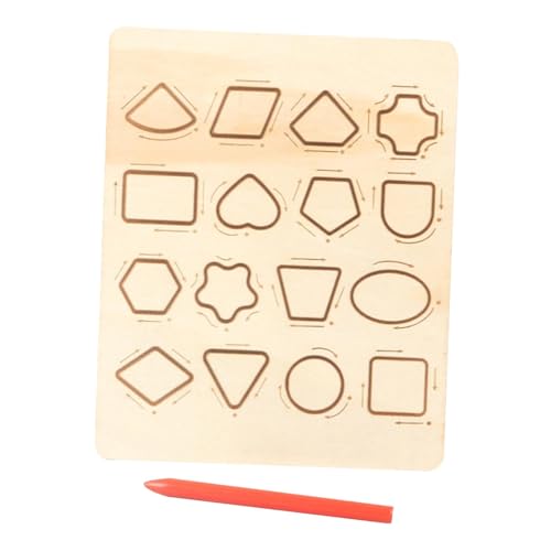 Colcolo Holzform- und Zahlen-Nachzeichnungsbrett, Schreibübungsbrett, Holzmathematik-Zahlen-Lernbrett, Feinmotorik-Fähigkeiten für Vorschulkinder Colcolo Holzform- und Zahlen-Nachzeichnungsbrett, Schreibübungsbrett, Holzmathematik-Zahlen-Lernbrett, Feinmotorik-Fähigkeiten für Vorschulkinder von Colcolo